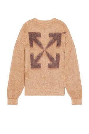 JERSEY ARROW MOHAIR SKATE KNIT OFF-WHITE