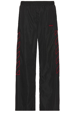 Outline Diag Nylon Trackpant OFF-WHITE