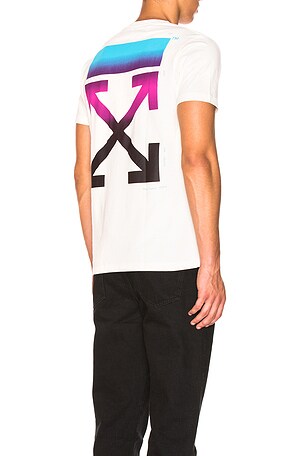 OFF WHITE Gradient Over Tee in White Multicolor REVOLVE