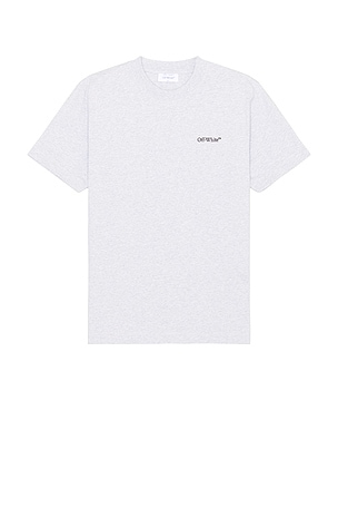 OFF-WHITE Windy Arrow Slim T-Shirt in Light Grey