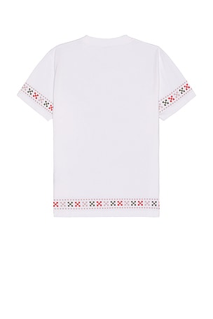 OFF-WHITE Putti Slim Short Sleeve Tee in White. Size S. Also