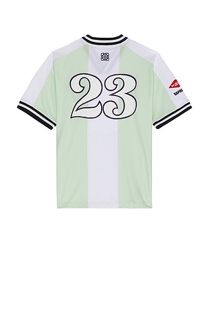 OFF-WHITE Cap 23 Soccer Short Sleeve Tee in White, Mint