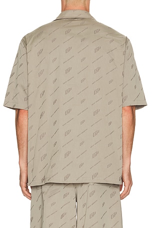 OFF-WHITE Jacquard Bowling Shirt in Neutral