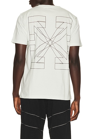 OFF-WHITE Double Arrow Slim Tee in White. Size XL/1X. Also