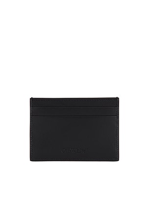 OFF-WHITE Jitney Quote Card Case in Black