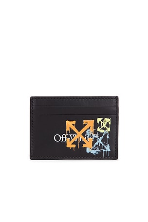 Bookish Arrow Spray Card Case OFF-WHITE