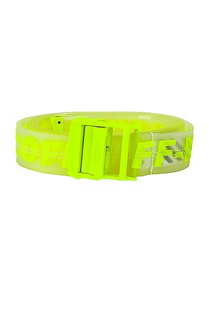 Yellow Off White Rubber Industrial Belt OFF-WHITE Rubber