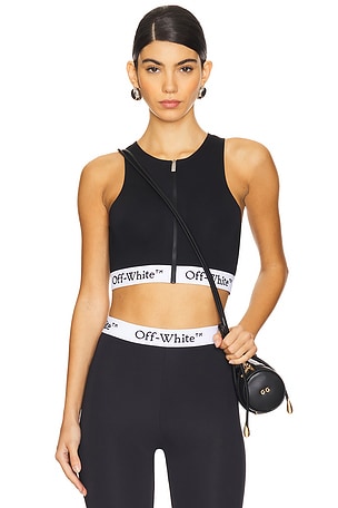 Logoband Zipped Rowing Top OFF-WHITE