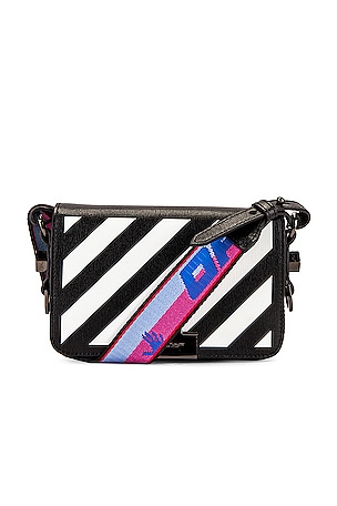 Diagonal Mini Flap Bag OFF-WHITE