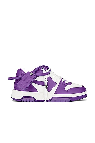 OFF-WHITE Out Of Office Sneaker in White & Purple | REVOLVE