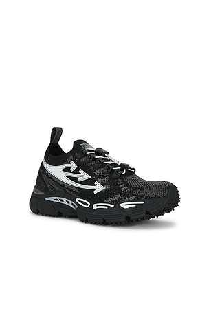OFF-WHITE Be Right Back Knit Sneaker in Black