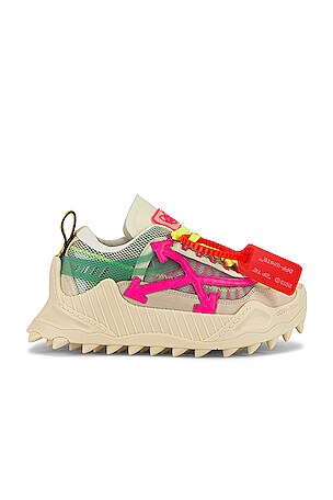 OFF-WHITE Odsy-1000 Sneaker in Cream Fuchsia REVOLVE