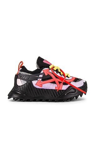 OFF-WHITE Odsy-1000 Sneaker in Black Fuchsia REVOLVE