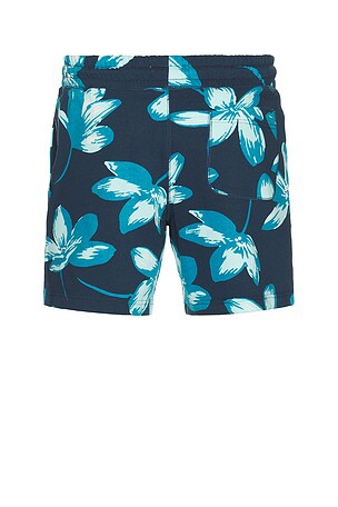 Original Penguin 7 Floral French Terry Short in Blue