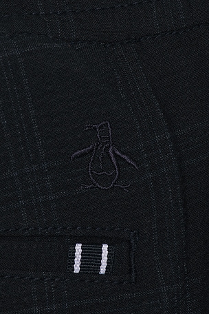 Original Penguin Plaid Joggers in Navy