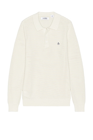 Mesh Long Sleeve Polo Original Penguin