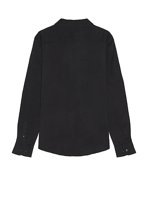 Original Penguin Long Sleeve Solid Shirt in Black