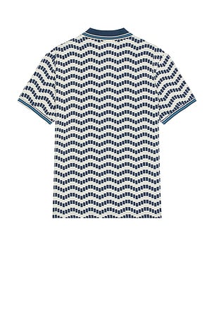 Original Penguin Jacquard Textured Polo in Navy. Size S. Also