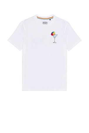 Original Penguin Pride Martini Graphic Tee in White. Size S. Also
