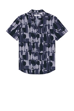 Chambray All Over Print Shirt Original Penguin