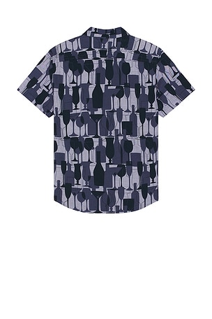 Original Penguin Chambray All Over Print Shirt in Blue