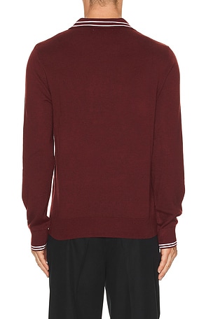 Original Penguin Long Sleeve Polo in Burgundy. Size XL/1X. Also