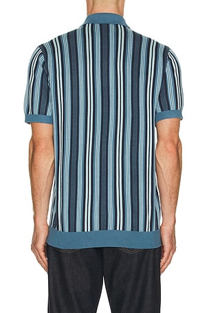 Original Penguin Vertical Stripe Polo in Blue
