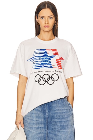 Los Angeles 84 Emblem And Poster Tee Olympics Heritage