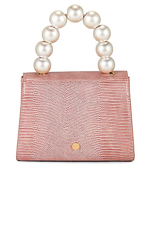olga berg Peta Pearl Handle Bag in Blush