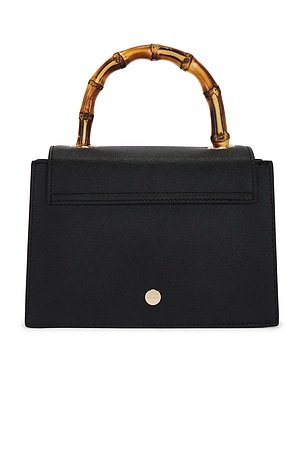 olga berg Harley Bamboo Handle Bag in Black