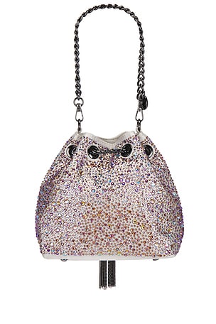 olga berg Mika Crystal Pouch in Blush