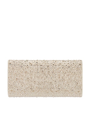 olga berg Emma Crystal Clutch in Neutral