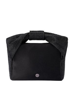 olga berg Alinta Hotfix Top Handle Bag in Black