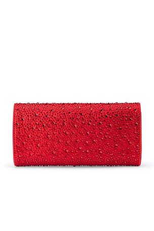 olga berg Emma Crystal Clutch in Red