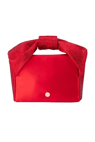 olga berg Alinta Hotfix Top Handle Bag in Red