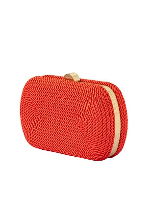 olga berg Martina Coiled Rope Clutch in Beauty: NA