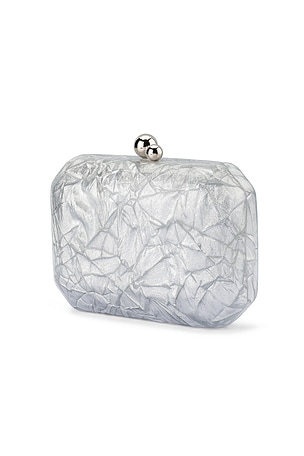 olga berg Mateo Metallic Clutch