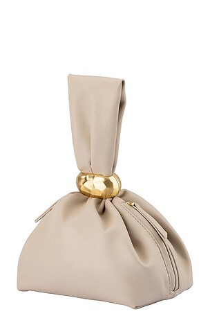 olga berg Lennie Pouch Bag in Taupe