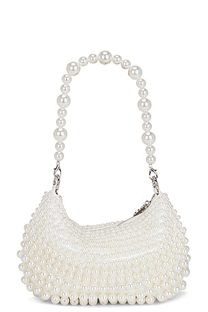 olga berg Pia Pearl Croissant Bag