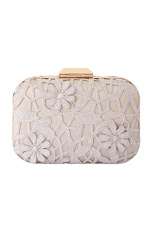 Elena Appliqued Clutch olga berg