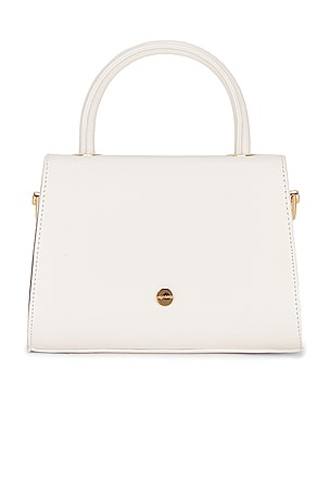 olga berg Sasha Top Handle Bag in White