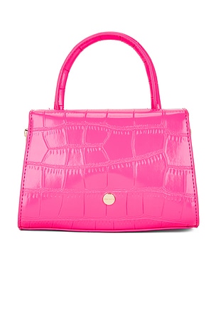 olga berg Nadia Top Handle Bag in Fuchsia