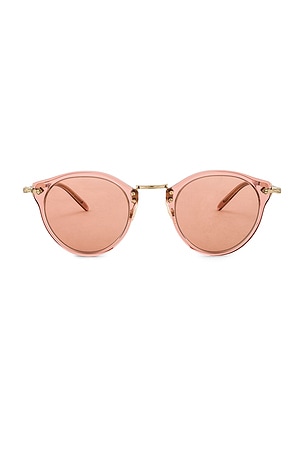 op505 sun 1636P0 WASHED ROSE サングラス Oliver Peoples OP-505 Sun in Washed Rose & Mauve Rose Glass | REVOLVE