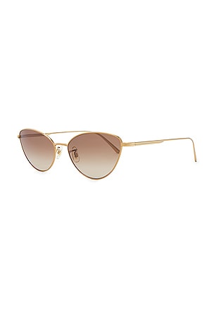 Oliver Peoples X Khaite 1998C Sunglasses in Metallic Gold