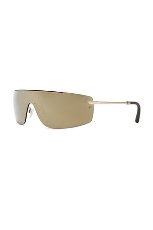 Oliver Peoples R-5 Sunglasses in Metallic Gold