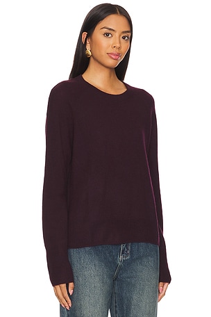 One Grey Day Sloane Cashmere Pullover in Purple