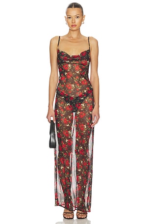 Jagger Flower Slip Dress One Teaspoon