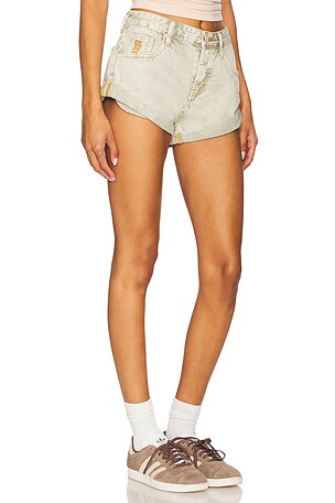 One Teaspoon Bandits Low Waist Denim Short in Sage