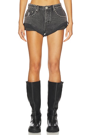 Bandits Low Waist Studded Shorts One Teaspoon