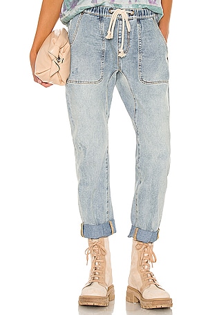 Shabbies Drawstring Boyfriend Jean One Teaspoon
